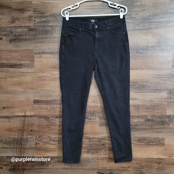 Lularoe Jeans Size 30 Skinny Mid Rise Tummy Control Stretch Black Wash Denim - Picture 1 of 13